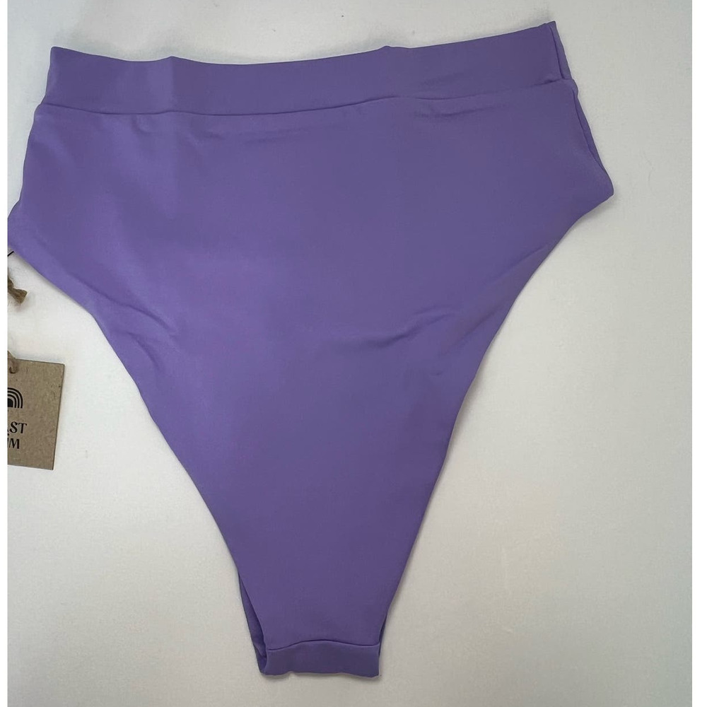 NWT Toast Swim Signature High Waisted Bikini Bottom, Violet Tulip, size XS - Picture 6 of 16